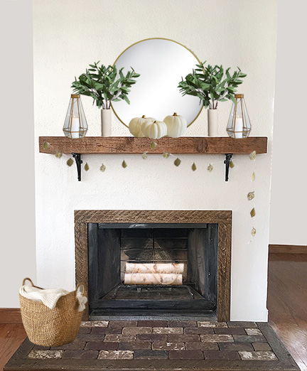 Fall Fireplace Sawdust Interiors